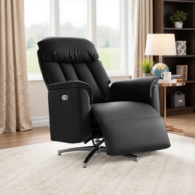 DARDVORLAG PU Leder Chefsessel Bürostuhl Ergonomischer Fußstütze Computerstuhl Drehstuhl