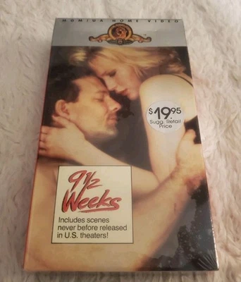 9 1/2 WEEKS VHS New/Sealed 1987 Watermarks EROTIC DRAMA Mickey Rourke  - Image 1 of 4