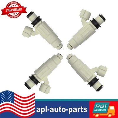 4Pcs Fuel Injector FJ608 for Mitsubishi Eclipse 2.4L 2005 Galant 2.4L 2000-2003 - Image 1 of 4