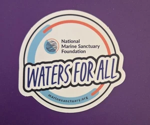 WATERS FOR ALL National Marine Sanctuary Foundation - Aufkleber ca. 2 1/2" - Bild 1 von 2