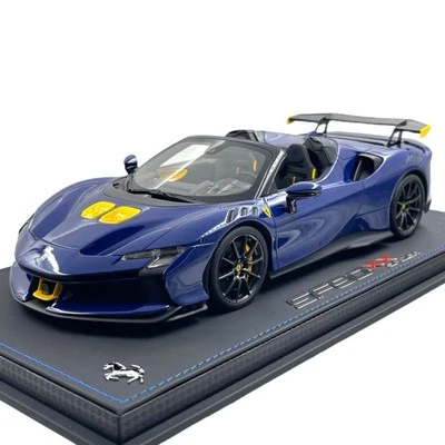 Modellino Auto BBR Models 1/18 Ferrari SF90 XX Spider Blu Elettrico Limited E... - Immagine 1 di 4