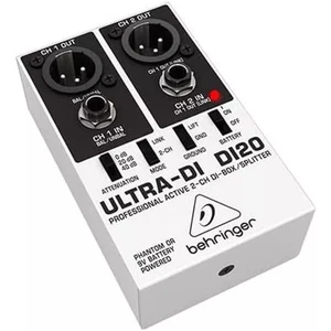 BEHRINGER ULTRA-DI DI20 direct injection box splitter convertitore 2 linee NUOVO - Picture 1 of 5