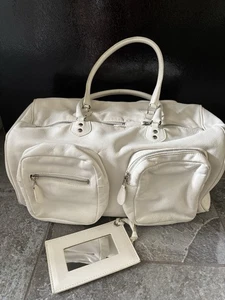 Balenciaga Leather City Cargo Bag White - Foto 1 di 14
