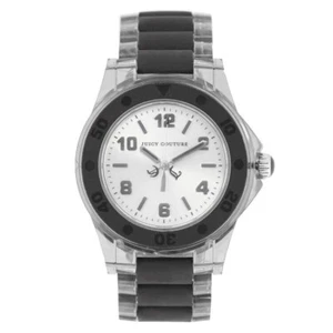JUICY COUTURE 1900870 Rich Girl Black Rubber & Plastic Bracelet Watch $195 - Picture 1 of 3