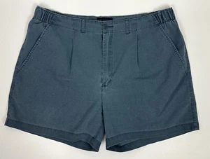 Pantaloncini chino da spiaggia vintage anni 90 VAN HEUSEN 38 perfettamente sbiaditi blu scuro papà - Foto 1 di 9