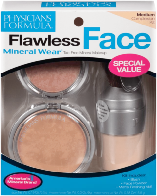 NIB Physicians Formula Mineral Wear Flawless Complexion Kit Blush Veil, Medium , - Image 1 of 4
