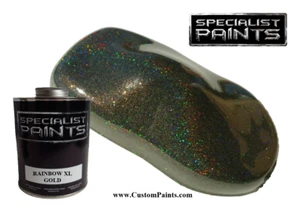 Pint of Rainbow XL - Gold - Urethane, Automotive Paint, Holographic, Flake - Picture 1 of 1