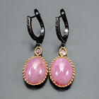 Gemstone Earrings 20 ct+ Ruby Earrings 925 Sterling Silver /E109642