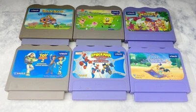 Lot of 6 Assorted Vtech - Vsmile game cartridges - Spongebob, Toy Story ETC... - Image 1 of 4