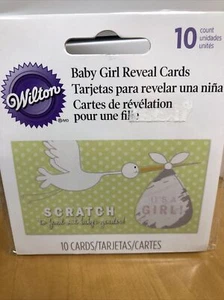Baby Girl Gender Reveal Scratch Off Cards Lottery Style Baby Shower Party - NEW - Picture 1 of 6