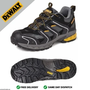 DeWalt Cutter Black Grey SB Work Safety Toe Trainer Shoe Boots UK Sizes 4 - 12 - Picture 1 of 3