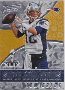 TOM BRADY Prestige SUPER BOWL HEROES INSERT Football Card NEW ENGLAND PATRIOTS!! - Picture 1 of 2