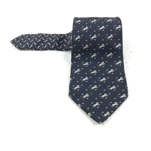 Authentic Hermes Necktie Vintage And Unique Unisex Silk Tie - Picture 1 of 9