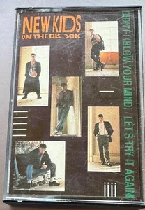NEW KIDS ON THE BLOCK - LET'S TRY IT AGAIN/DIDN'T I (BLOW) (UK CASSETTE SINGLE) - Picture 1 of 4