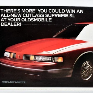 1988 Oldsmobile Cutlass Supreme SL Game Advertisement Ad General Motors Booklet - Picture 1 of 4