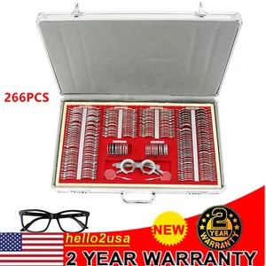 266 Pcs Trial Lens Set Optometry Rim Case Kit Metal Rim Optical Lens Test w/Box - Picture 1 of 11