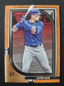 P111 2021 Topps Museum Collection Copper Javier Baez #35 Chicago Cubs - Picture 1 of 2