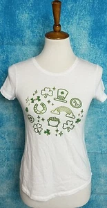 Under Armour Girl’s St. Patrick’s Day T-Shirt Short Sleeve Youth Size M - Picture 1 of 9