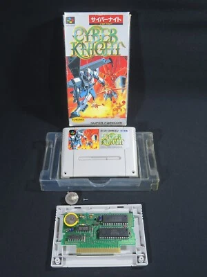 Cyber knight Super Famicom Nintendo Japan SNES games SFC boxed game JP tested - Image 1 of 4