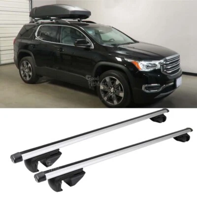 Par de barras transversales para techo de auto SUV para GMC Acadia 2007-2022 portaequipajes 48" Foto 1 de 4