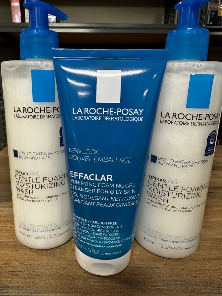 LOTE DE 3 MIXTOS Gel Limpiador e Hidratante La Roche-Posay EXP: 01/26^ Foto 1 de 1