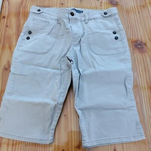 Nine West Jeans Beige Khaki Shorts Size 12/30 - Picture 1 of 7