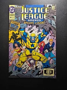 DC Comics Justice League America #80 September 1993 Kevin J West Cover (b) - Picture 1 of 1