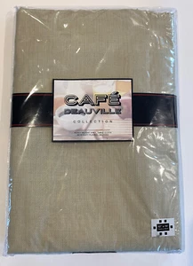 LINTEX Cafe Deauville Restaurant Qualität Vinyl Tischdecke Sandbeige 52" x 70" - Bild 1 von 5