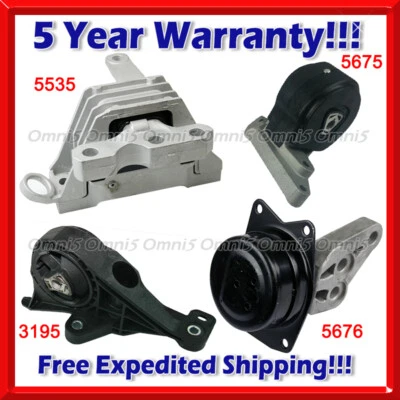 M912 Fit 2013-2019 Cadillac XTS 3.6L AWD AUTO Engine Motor & Trans Mount Set 4pc - Image 1 of 4