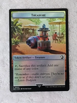 MTG Treasure Merfolk 2/5 Double-Sided Token Foil The Lost Caverns of Ixalan T - Image 1 of 4