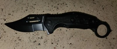 Black Legion Black Karambit Folding Knife - Image 1 of 4