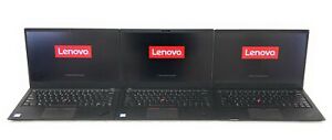 Lot of 3 Lenovo ThinkPad X1 6th 14" Laptop w/i5-8250U 1.60GHz 8GB DDR3, NO HD/OS