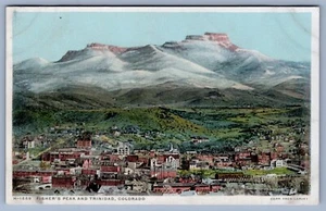 Postal de Fisher's Peak y Trinidad, Colorado Ariel View Fred Havey - Imagen 1 de 2