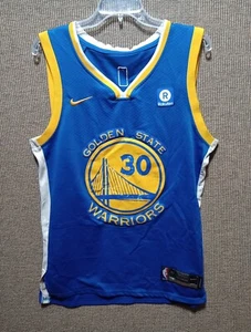Nike Stephen Curry Golden State Warriors Jersey, Size 48 Blue - Picture 1 of 13