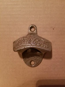 Vintage Coca Cola Wall Mount Bottle Opener STARR X PAT 1925 Brown co. - Picture 1 of 3