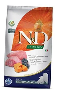 Farmina N&D Dog Dry Puppy Grain-Free Pumpkin Medium/Maxi Lamb & Blueberry 5.5 - Picture 1 of 8