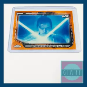 2021 Star Wars Chrome Legacy #26 Orange /25 Palpatine Is Destroyed by Rey - Picture 1 of 2