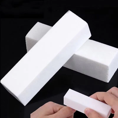 5x White Buffer Block Acrylic Nail Art Buffing Sanding Block File UK