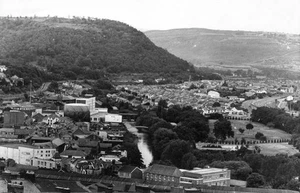 View of Pontypridd from the Graig mountain 18th July 1984 Old Photo - Foto 1 di 1