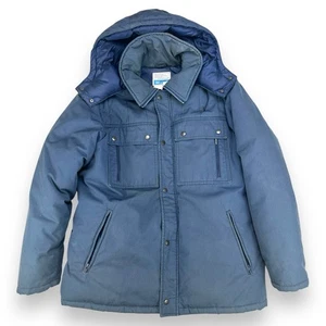 VTG Sears Work N Leisure Utility Coat w/ Hood Men's Size L - Picture 1 of 9