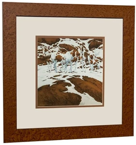 Bev Doolittle Pintos From Where Silence Speaks (WSS) Matted & Framed Fine Art - Picture 1 of 1