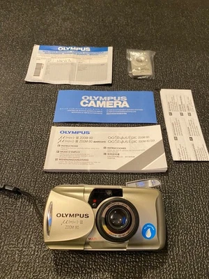 Olympus µmju ii zoom 80 - 35mm Camera - Exc Cond - Battery+Film Tested - Video - Image 1 of 4