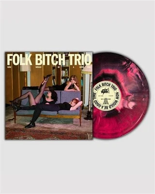 Folk Bitch Trio Now Would Be A Good Time Cherry Bomb Splash Vinyl Poster Vertigo - Image 1 of 4