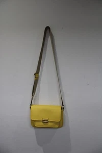 Bolso Mensajero Michael Kors Bradshaw Mujer Mediano Cuero Bolsillo Amarillo Margarita - Imagen 1 de 9