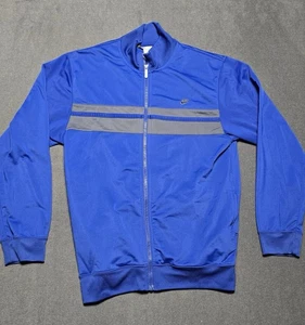 VTG 90s NIKE Jacket Mens Sz Medium Blue Color Block Gray Tag Basketball Y2K - Picture 1 of 8