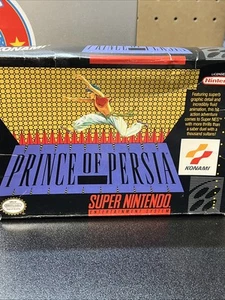 Prince Of Persia Complete In Box Super Nintendo SNES Authentic — - Picture 1 of 5
