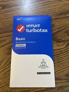 Turbotax 2024 Basic Federal + E-File for Win/Mac Fast Shipping - Picture 1 of 2