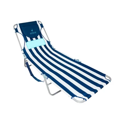 Ostrich Ladies Comfort Lounger, Beach Pool Tanning Chair, Stripe (Open Box) - Image 1 of 4