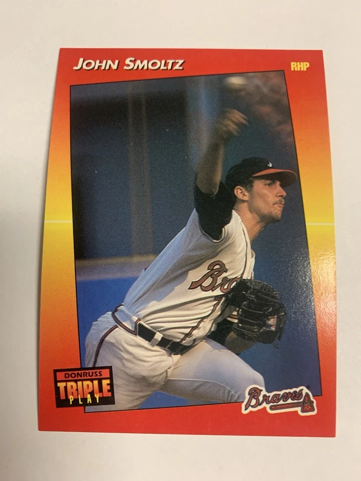1992 Donruss Triple Play John Smoltz Atlanta Braves - Image 1 of 1