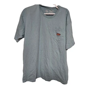 T-shirt Vans vestibilità classica tasca uomo XL blu verde logo toppa manica corta - Foto 1 di 14